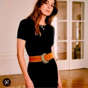 Sezane Gaia dress in Black, small